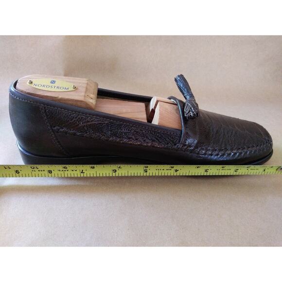 Belvedere Florence Men\'s Shoes Brown Genuine Crocodile& ostridg Loafer SlipOn8.5 main image 8